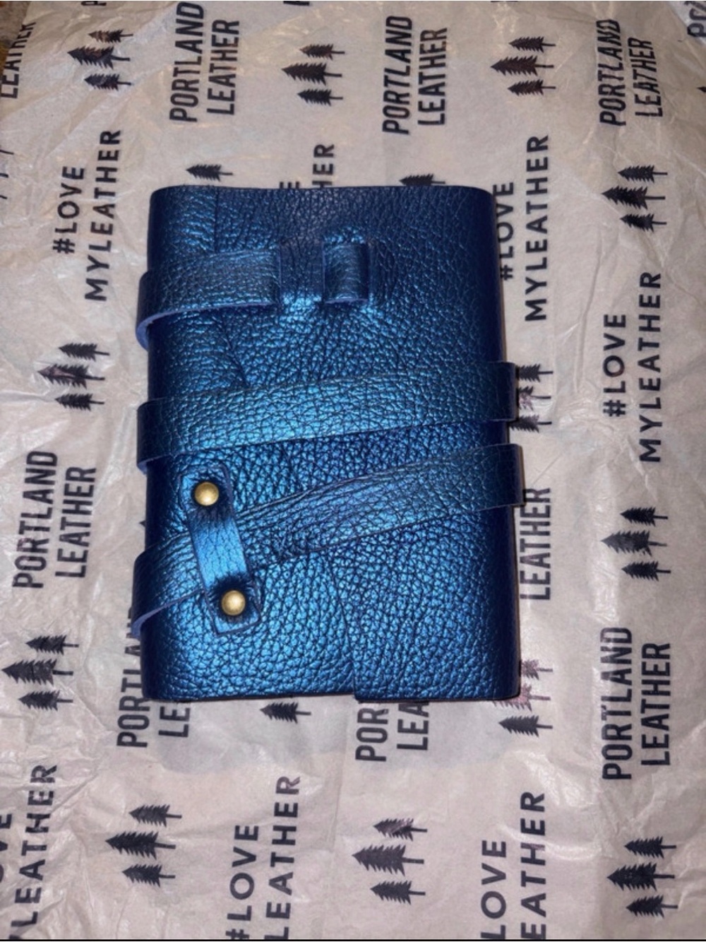 Comet Blue small wrap journal